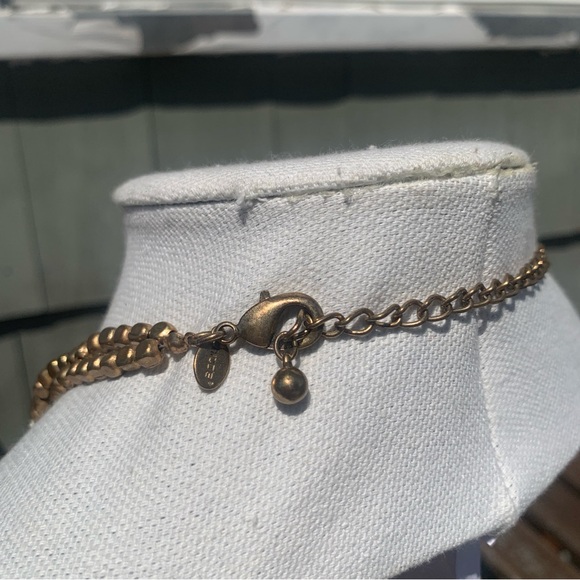 Boho Chic Vintage Multi-strand Gold Brown & Black Beaded Statement Neckl… - Picture 6 of 7